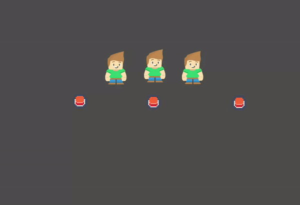 icon of 3 guys on a line if mouse hover